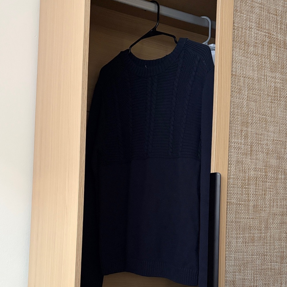 Topman Navy Crewneck Sweater